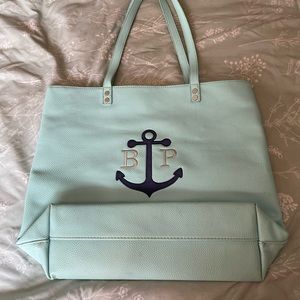 Monogrammed Pebble Tote Bag